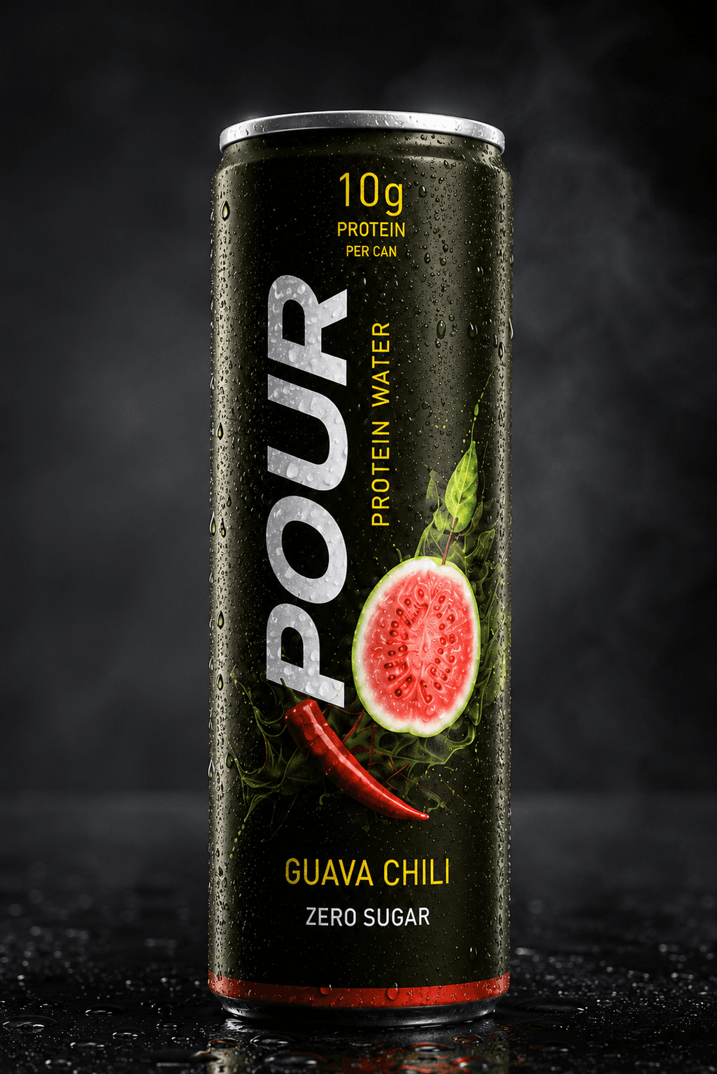 POUR Guava Chilli protein water can — view 1 of 5