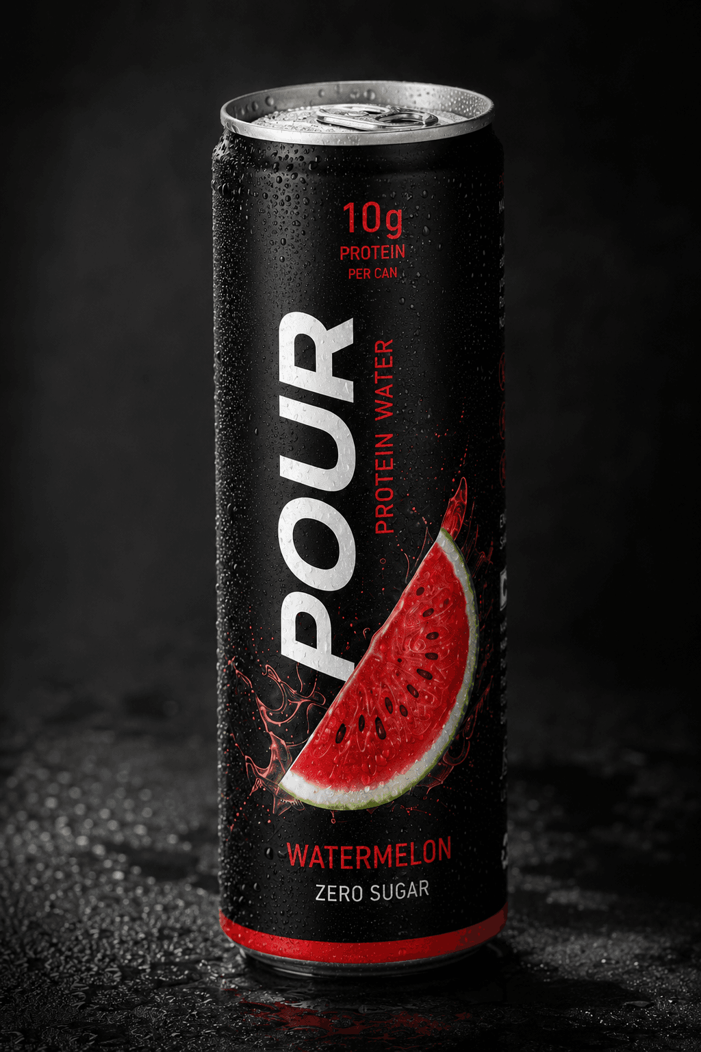 POUR Watermelon protein water can — view 1 of 5
